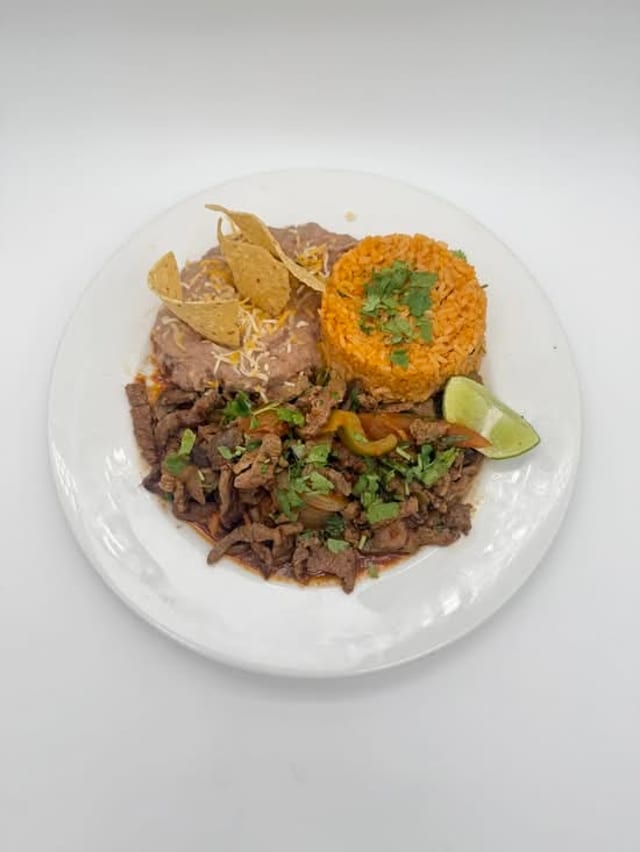 Combo#14 Bistec Ranchero Plate.