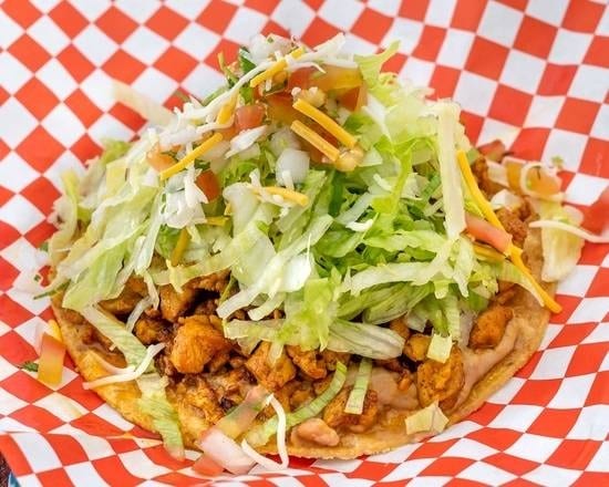 Pollo Asado Tostada.