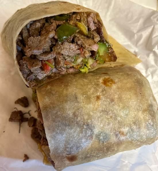 Fajitas Burrito.