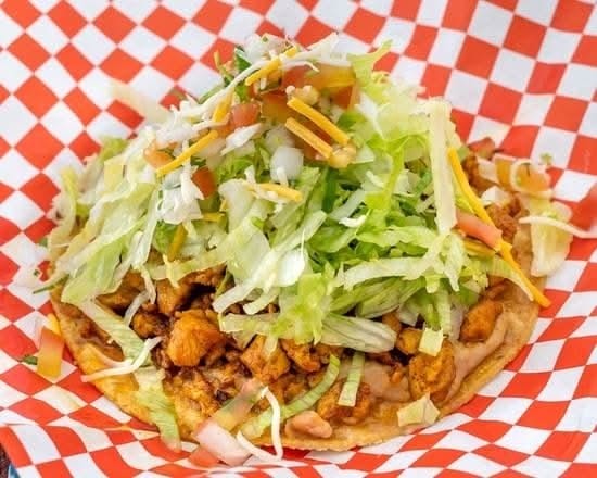 Pollo Asado Tostada.