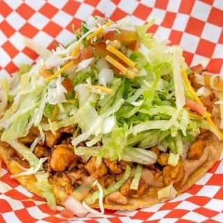 Pollo Asado Tostada