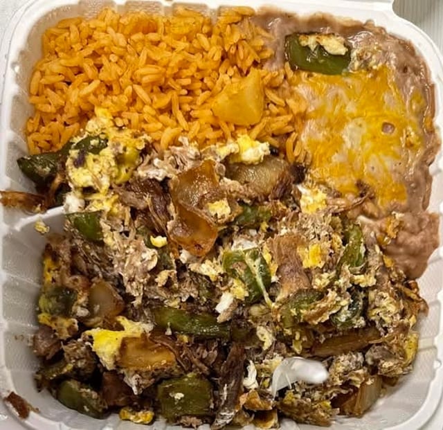 Machaca con Huevo Plate.