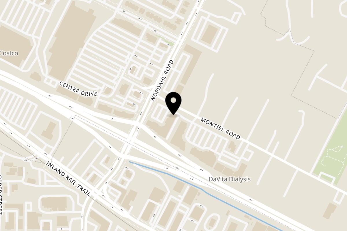 Map showing the location of Sayulitas San Marcos on 630 Nordahl Rd Suite Q in San Marcos